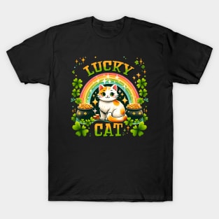 Lucky Cat St. Patricks Day T-Shirt